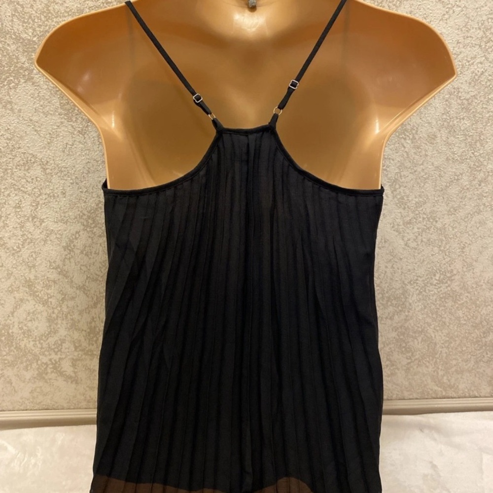 Bar III Black Pleated Camisole Blouse - Picture 7 of 12